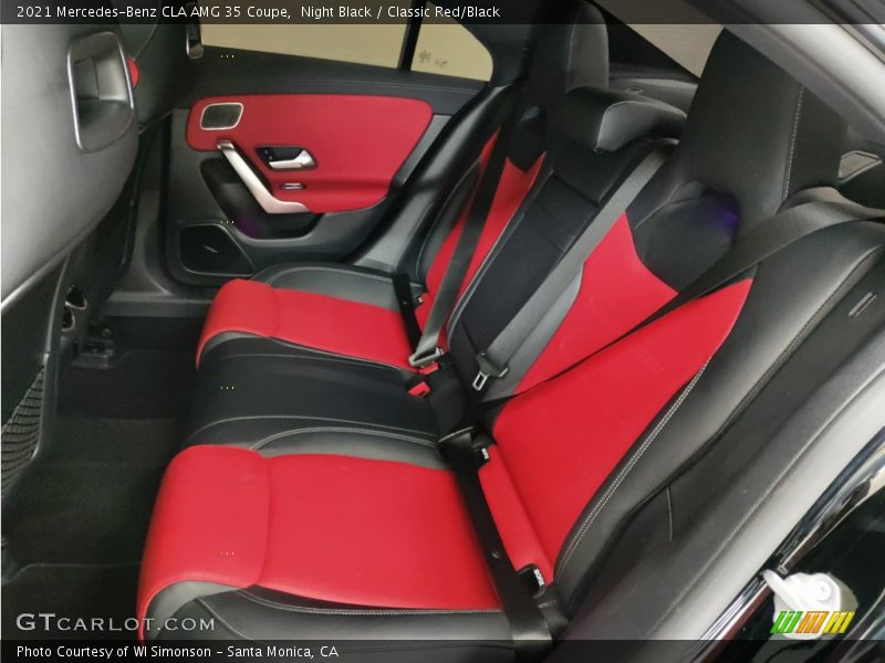 Rear Seat of 2021 CLA AMG 35 Coupe