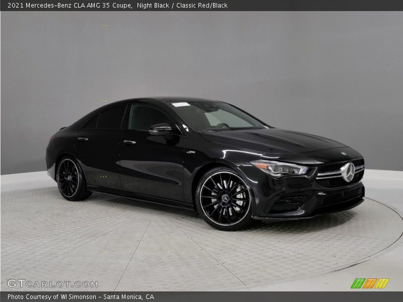 Night Black / Classic Red/Black 2021 Mercedes-Benz CLA AMG 35 Coupe