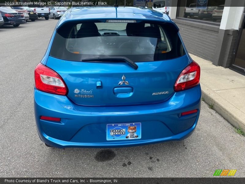 Sapphire Blue Metallic / Black 2019 Mitsubishi Mirage ES