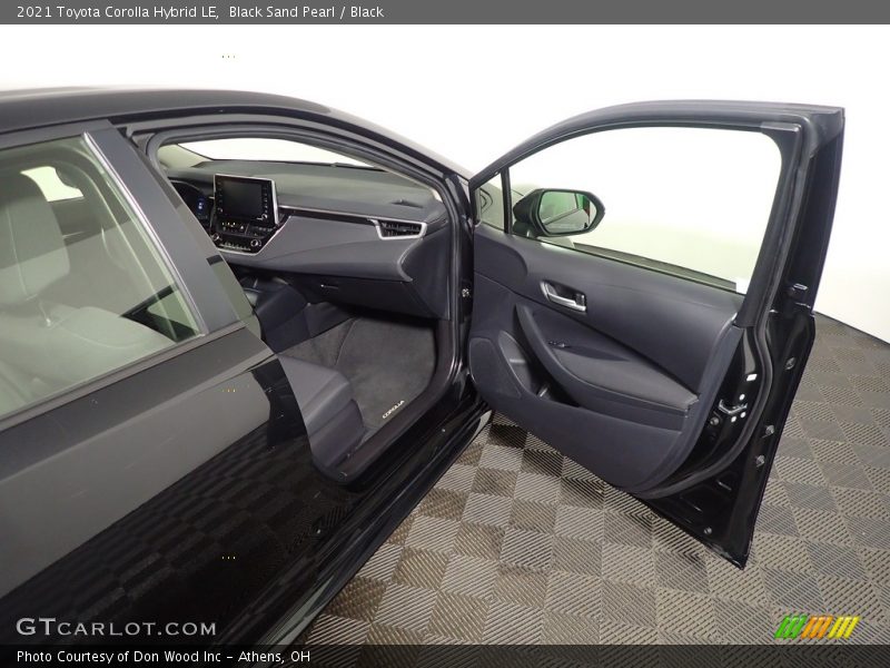 Black Sand Pearl / Black 2021 Toyota Corolla Hybrid LE