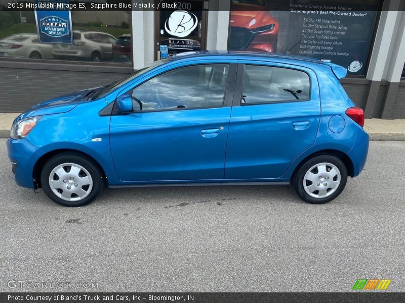 Sapphire Blue Metallic / Black 2019 Mitsubishi Mirage ES