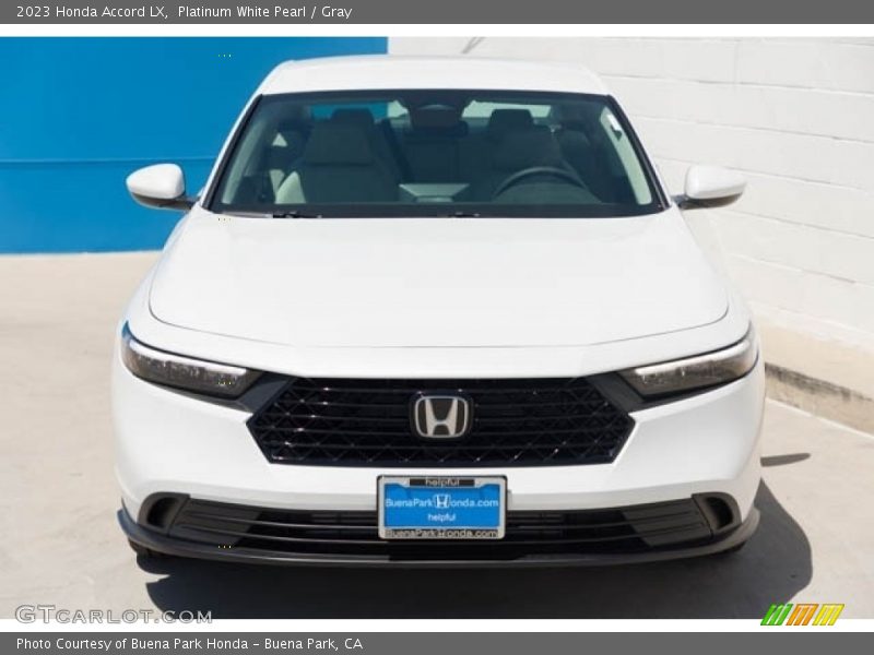 Platinum White Pearl / Gray 2023 Honda Accord LX