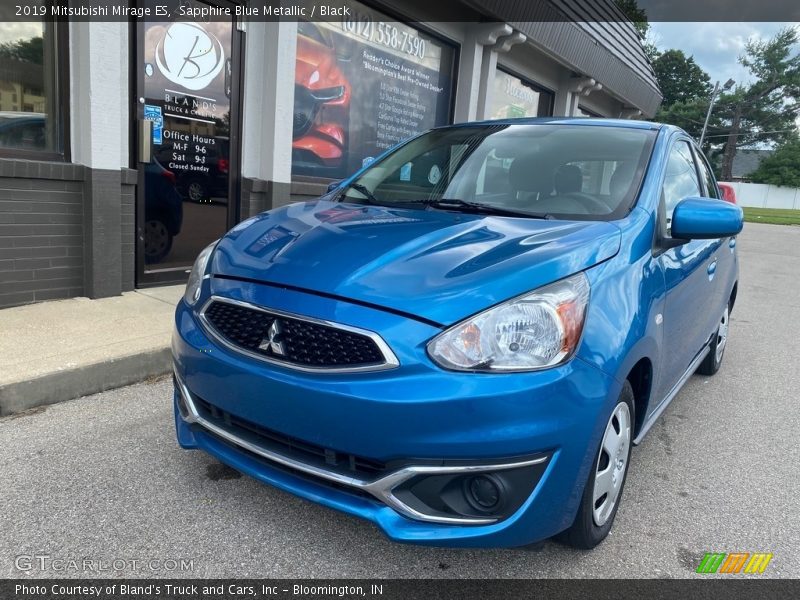 Sapphire Blue Metallic / Black 2019 Mitsubishi Mirage ES