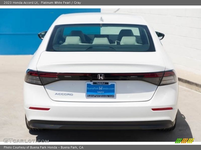 Platinum White Pearl / Gray 2023 Honda Accord LX
