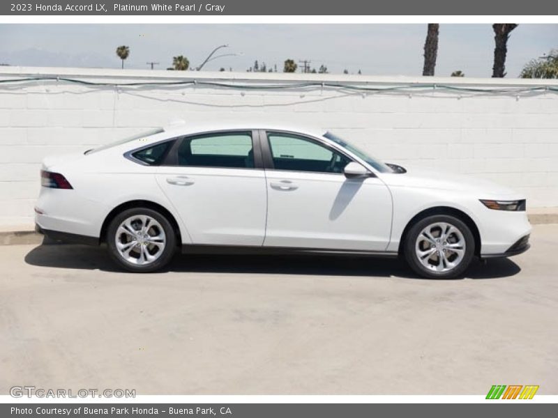 Platinum White Pearl / Gray 2023 Honda Accord LX