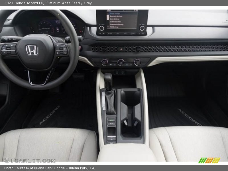 Platinum White Pearl / Gray 2023 Honda Accord LX