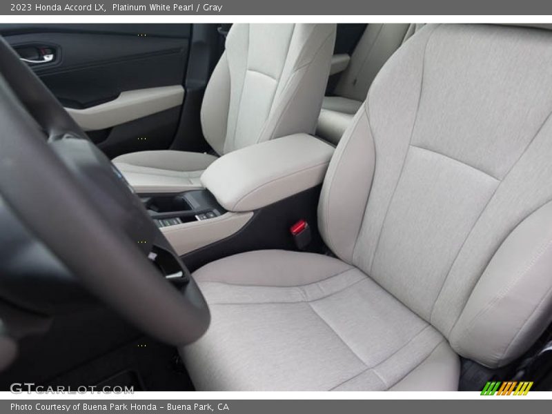 Platinum White Pearl / Gray 2023 Honda Accord LX