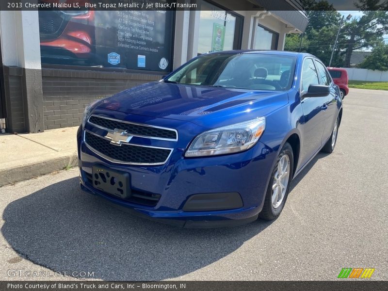Blue Topaz Metallic / Jet Black/Titanium 2013 Chevrolet Malibu LS