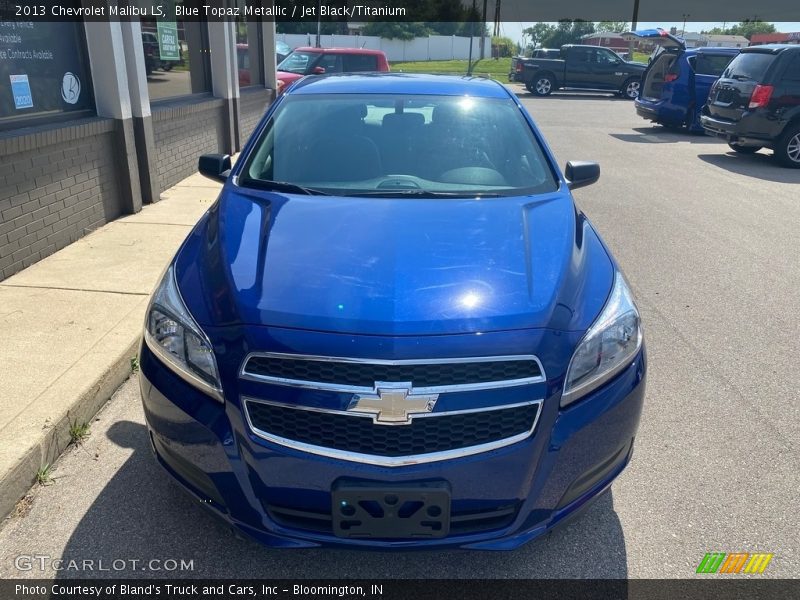 Blue Topaz Metallic / Jet Black/Titanium 2013 Chevrolet Malibu LS