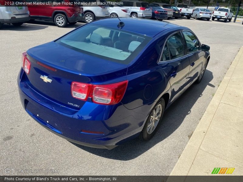 Blue Topaz Metallic / Jet Black/Titanium 2013 Chevrolet Malibu LS