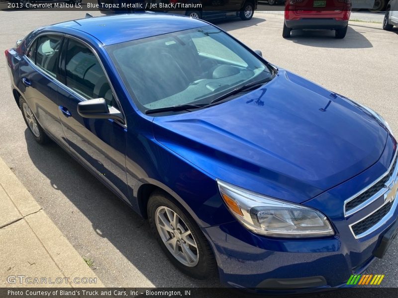 Blue Topaz Metallic / Jet Black/Titanium 2013 Chevrolet Malibu LS