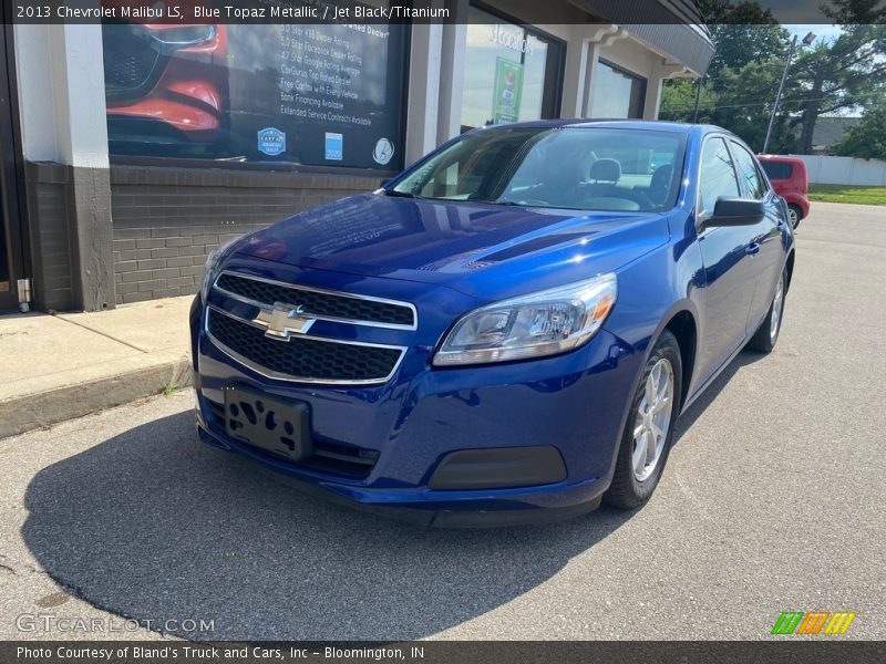 Blue Topaz Metallic / Jet Black/Titanium 2013 Chevrolet Malibu LS