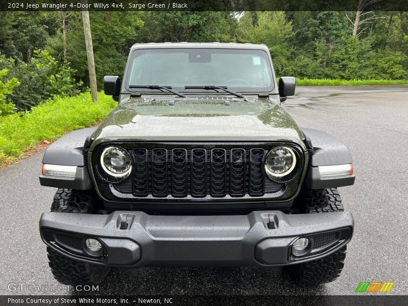 Sarge Green / Black 2024 Jeep Wrangler 4-Door Willys 4x4