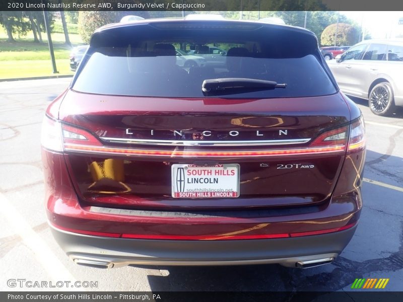 Burgundy Velvet / Cappuccino 2020 Lincoln Nautilus Reserve AWD