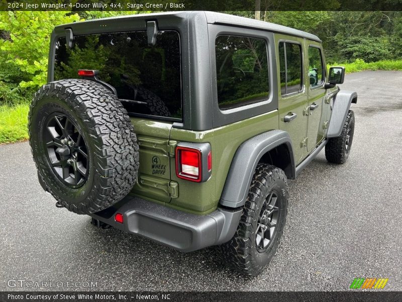 Sarge Green / Black 2024 Jeep Wrangler 4-Door Willys 4x4