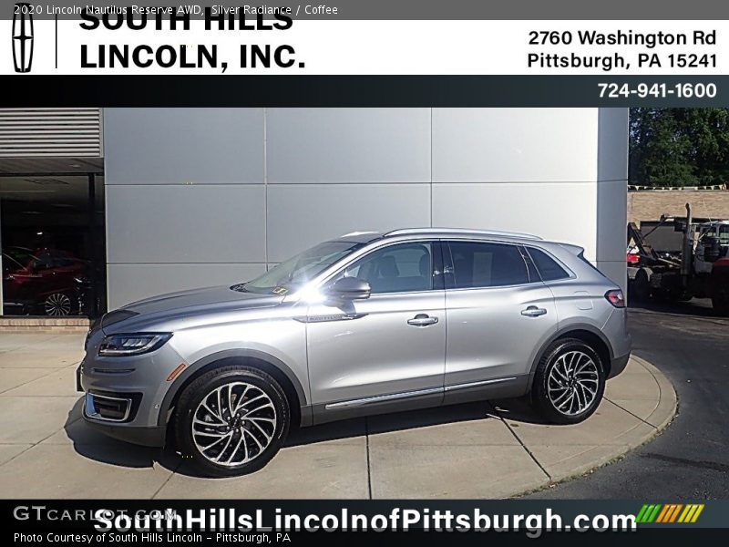 Silver Radiance / Coffee 2020 Lincoln Nautilus Reserve AWD
