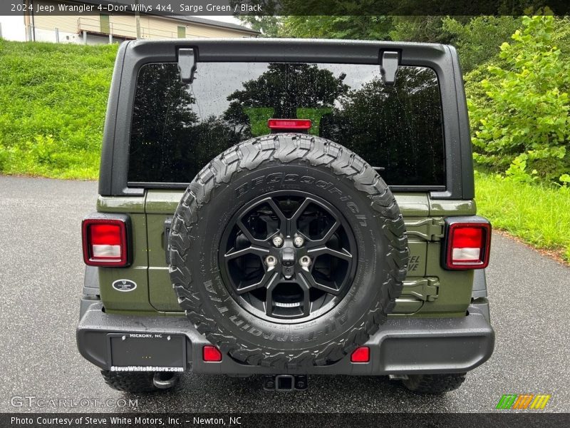 Sarge Green / Black 2024 Jeep Wrangler 4-Door Willys 4x4