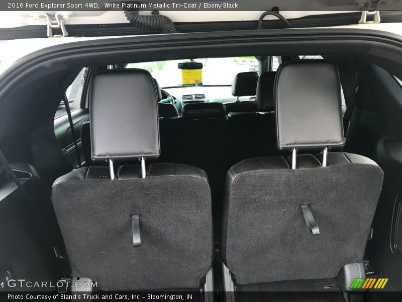 White Platinum Metallic Tri-Coat / Ebony Black 2016 Ford Explorer Sport 4WD