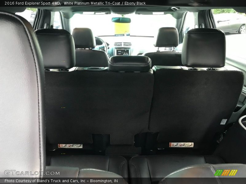 White Platinum Metallic Tri-Coat / Ebony Black 2016 Ford Explorer Sport 4WD