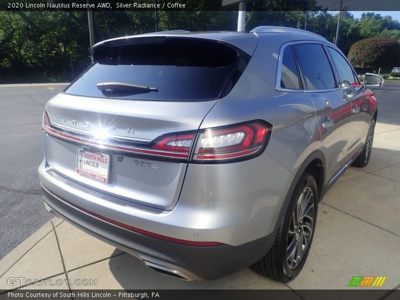 Silver Radiance / Coffee 2020 Lincoln Nautilus Reserve AWD