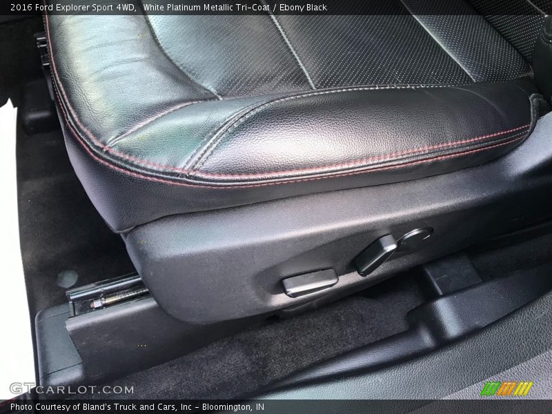 White Platinum Metallic Tri-Coat / Ebony Black 2016 Ford Explorer Sport 4WD