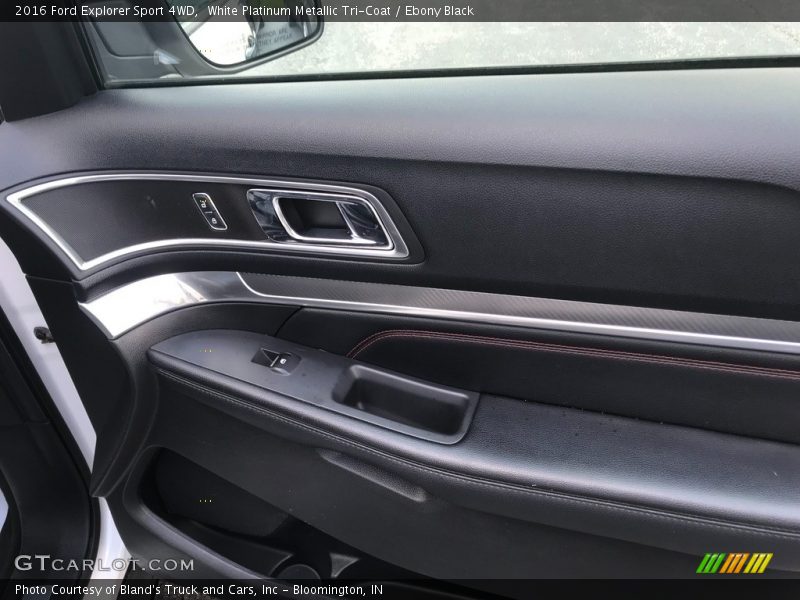 White Platinum Metallic Tri-Coat / Ebony Black 2016 Ford Explorer Sport 4WD