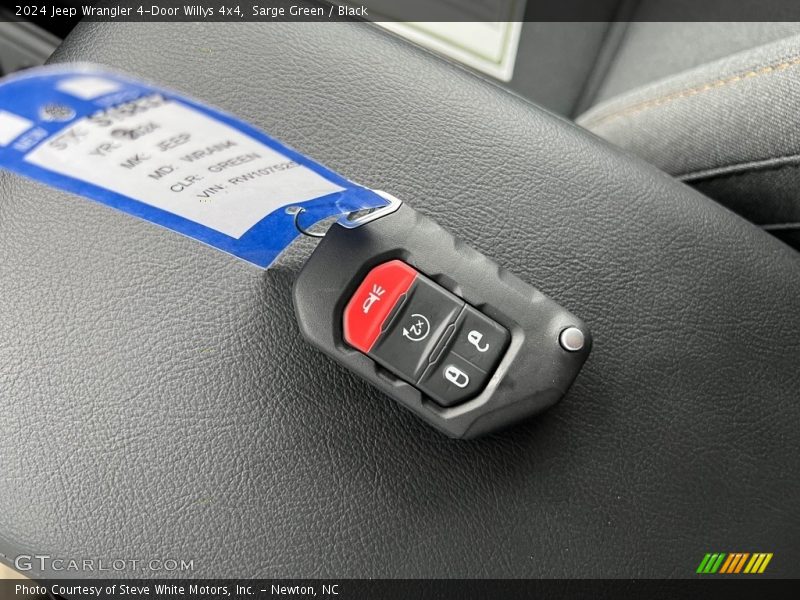 Keys of 2024 Wrangler 4-Door Willys 4x4