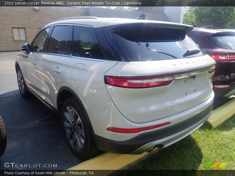 Ceramic Pearl Metallic Tri-Coat / Sandstone 2022 Lincoln Corsair Reserve AWD