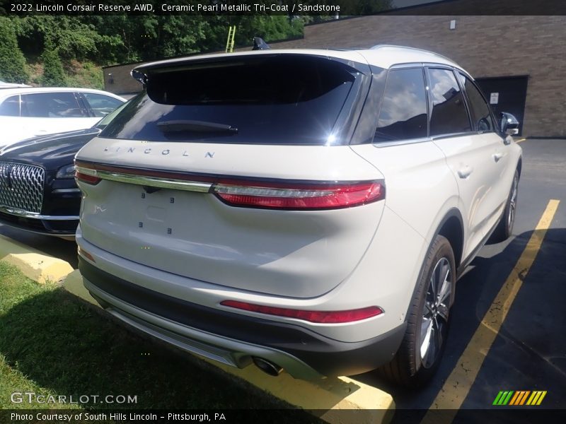 Ceramic Pearl Metallic Tri-Coat / Sandstone 2022 Lincoln Corsair Reserve AWD