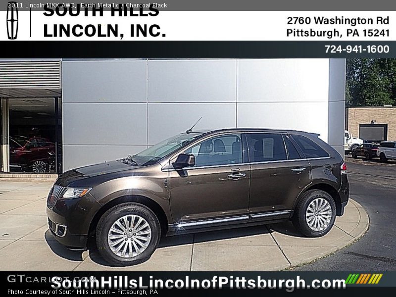 Earth Metallic / Charcoal Black 2011 Lincoln MKX AWD