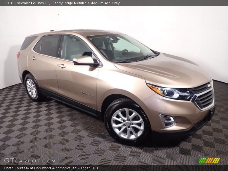 Sandy Ridge Metallic / Medium Ash Gray 2018 Chevrolet Equinox LT