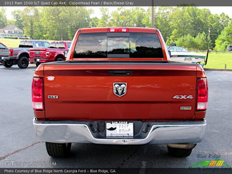 Copperhead Pearl / Black/Diesel Gray 2013 Ram 1500 SLT Quad Cab 4x4