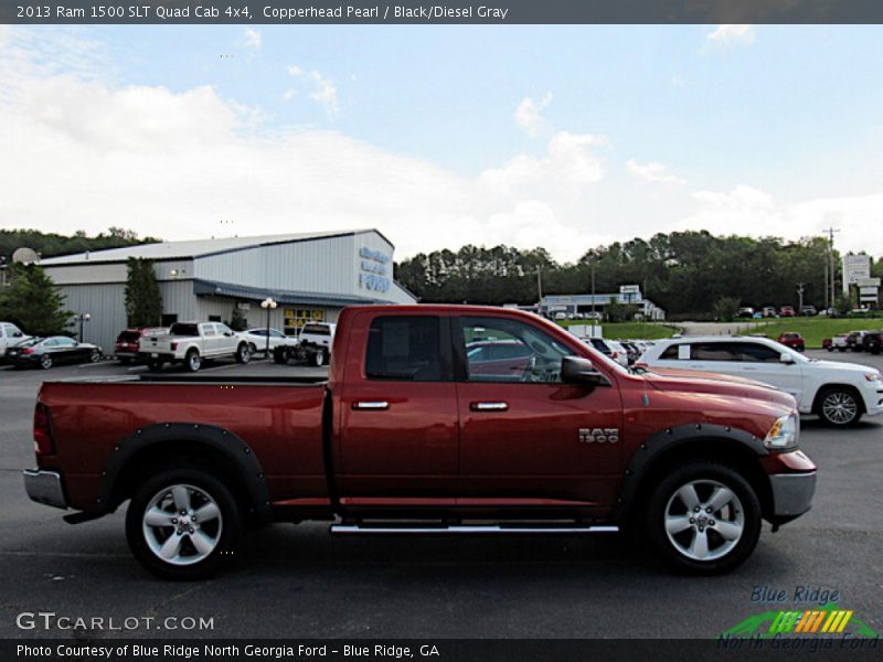 Copperhead Pearl / Black/Diesel Gray 2013 Ram 1500 SLT Quad Cab 4x4