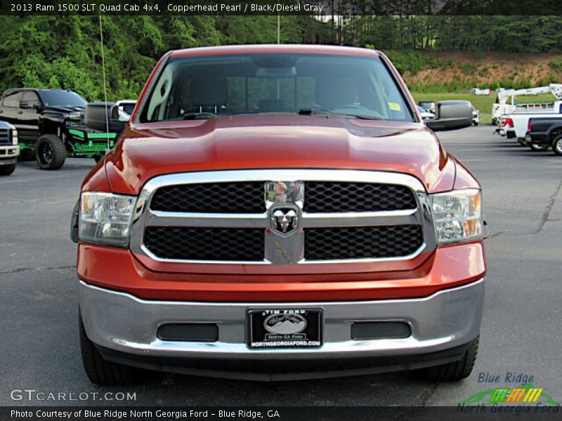 Copperhead Pearl / Black/Diesel Gray 2013 Ram 1500 SLT Quad Cab 4x4