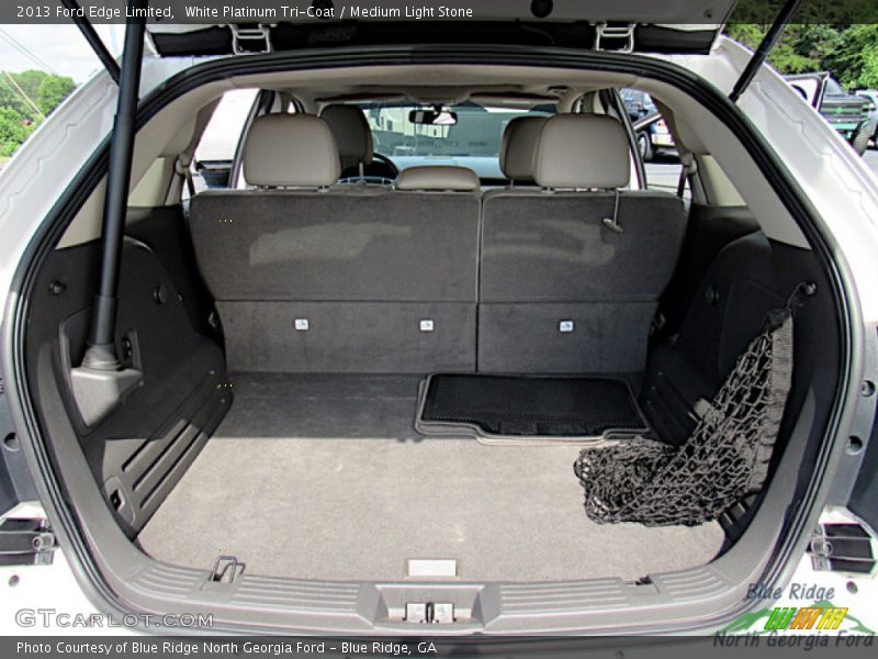 White Platinum Tri-Coat / Medium Light Stone 2013 Ford Edge Limited