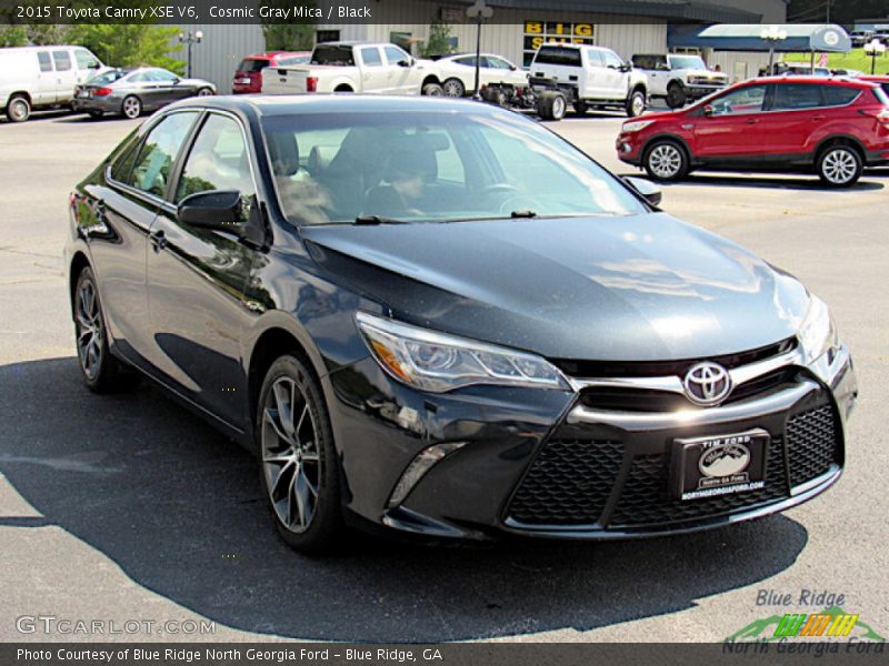 Cosmic Gray Mica / Black 2015 Toyota Camry XSE V6