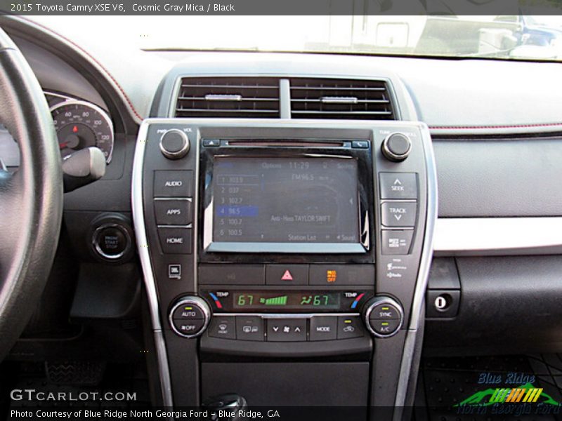 Cosmic Gray Mica / Black 2015 Toyota Camry XSE V6