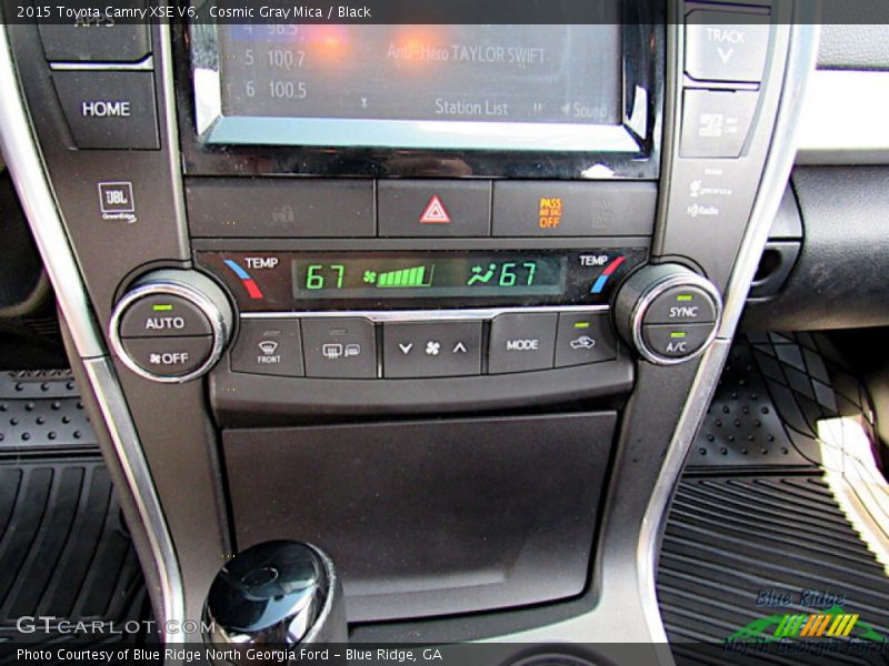 Cosmic Gray Mica / Black 2015 Toyota Camry XSE V6