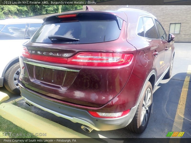 Burgundy Velvet Metallic / Ebony 2019 Lincoln MKC Reserve AWD