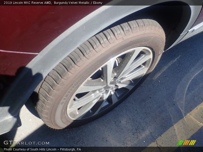 Burgundy Velvet Metallic / Ebony 2019 Lincoln MKC Reserve AWD