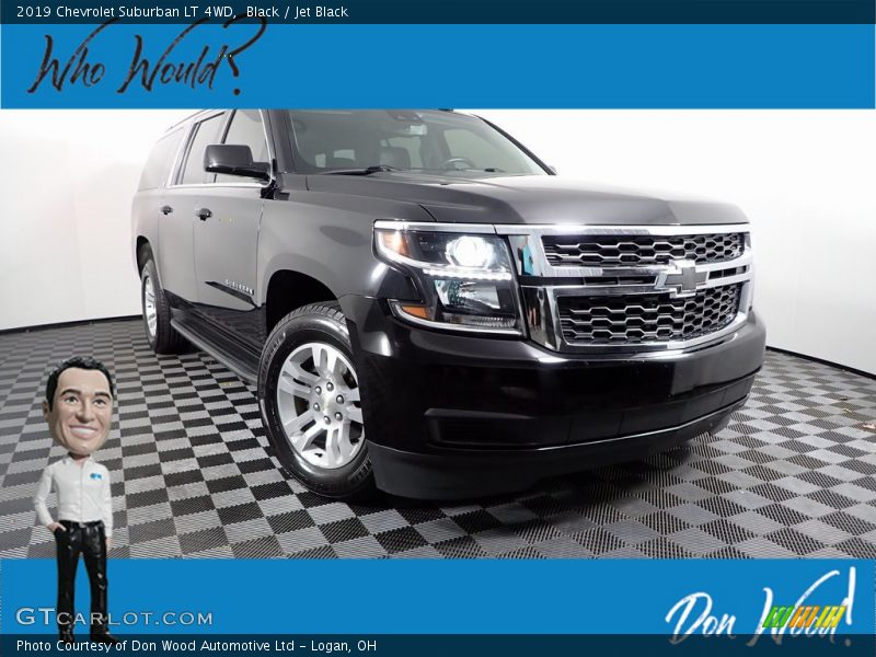 Black / Jet Black 2019 Chevrolet Suburban LT 4WD