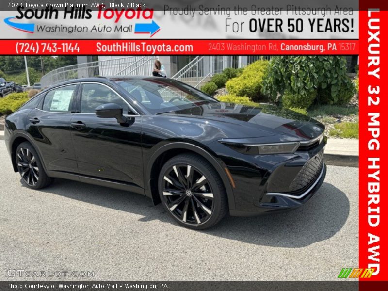 Black / Black 2023 Toyota Crown Platinum AWD