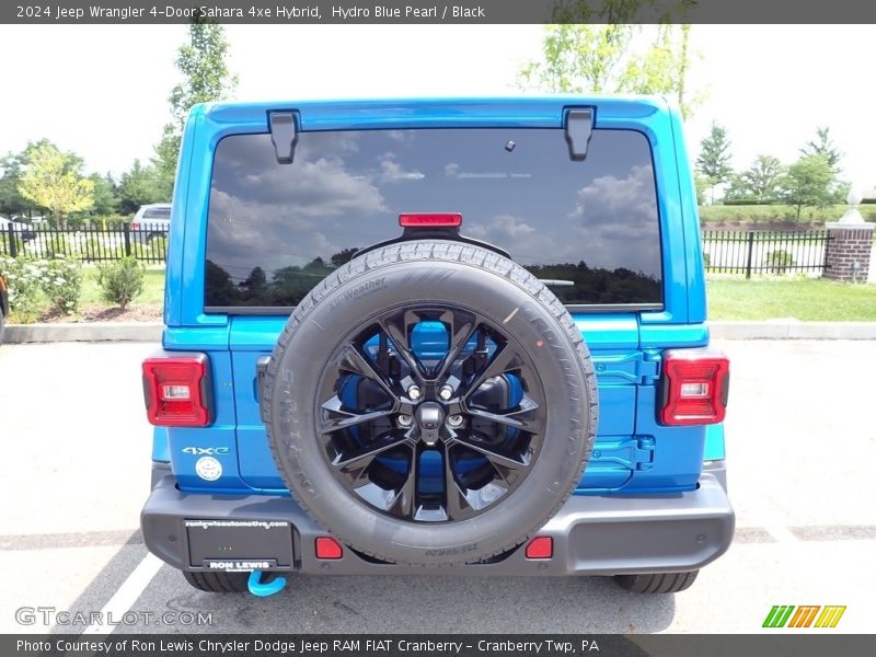 Hydro Blue Pearl / Black 2024 Jeep Wrangler 4-Door Sahara 4xe Hybrid