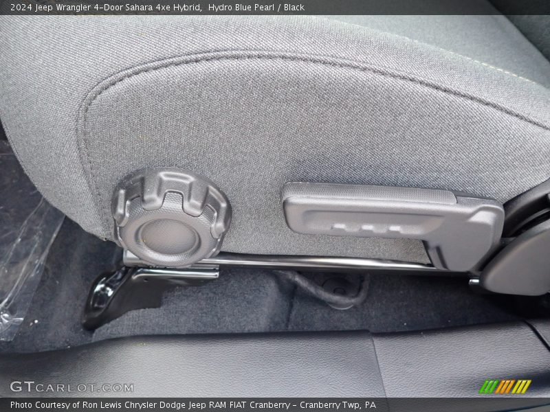 Hydro Blue Pearl / Black 2024 Jeep Wrangler 4-Door Sahara 4xe Hybrid