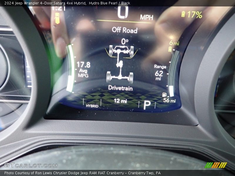 Hydro Blue Pearl / Black 2024 Jeep Wrangler 4-Door Sahara 4xe Hybrid