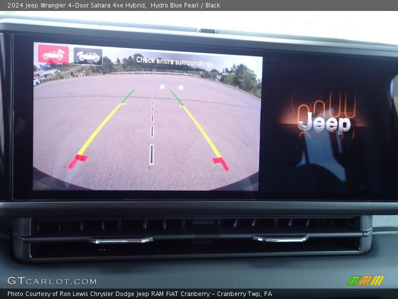 Hydro Blue Pearl / Black 2024 Jeep Wrangler 4-Door Sahara 4xe Hybrid