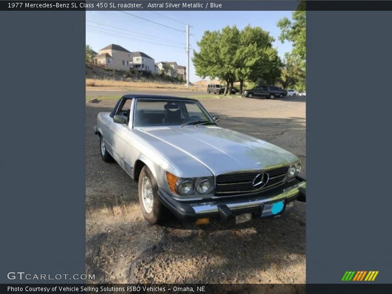  1977 SL Class 450 SL roadster Astral Silver Metallic