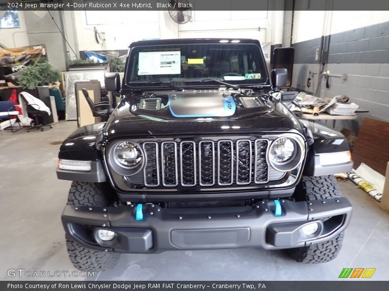 Black / Black 2024 Jeep Wrangler 4-Door Rubicon X 4xe Hybrid