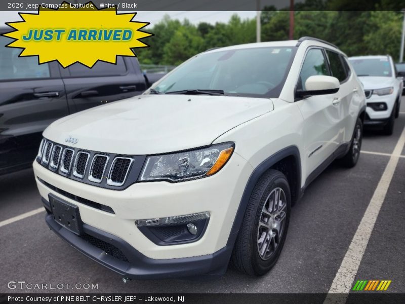 White / Black 2020 Jeep Compass Latitude