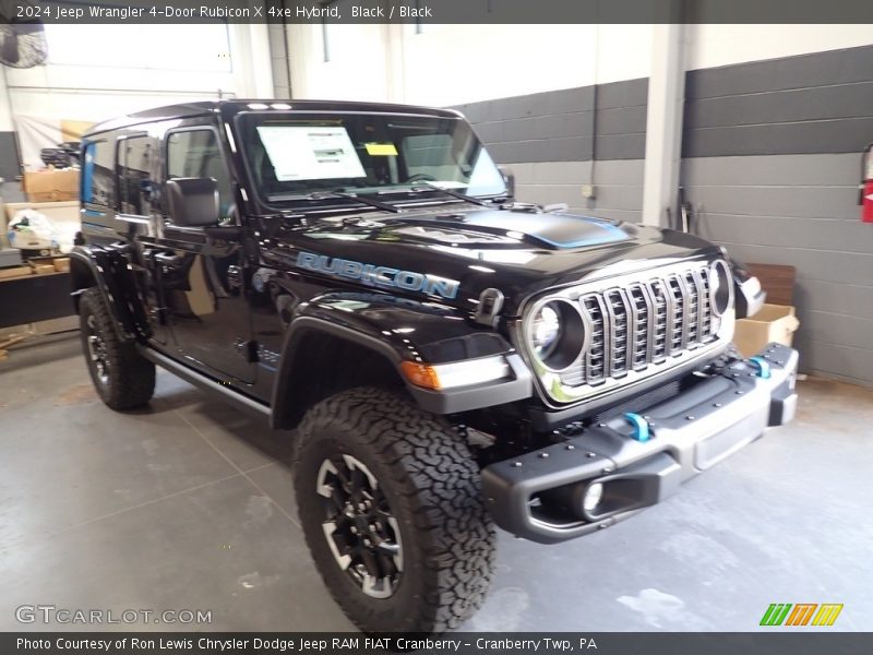 Black / Black 2024 Jeep Wrangler 4-Door Rubicon X 4xe Hybrid
